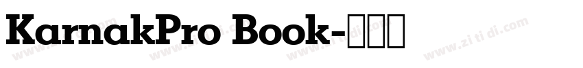 KarnakPro Book字体转换